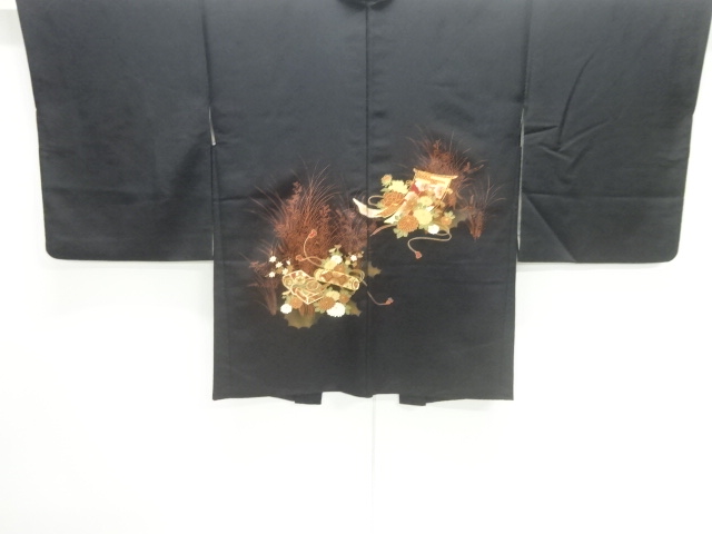 巻物に几帳模様刺繍絵羽織